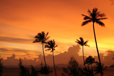 sunset in Krabi, Thailand
