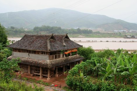 house at the Mekong River