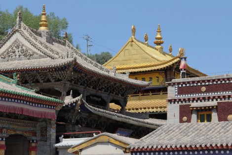 roofs of Kumbum Monastery