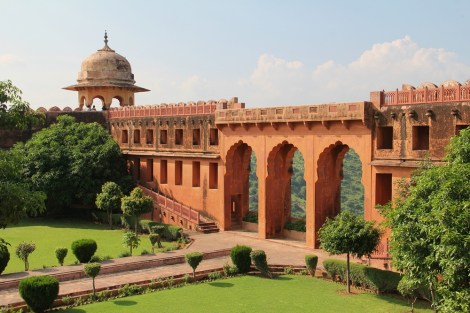 at the garden in Jaigarh Fort