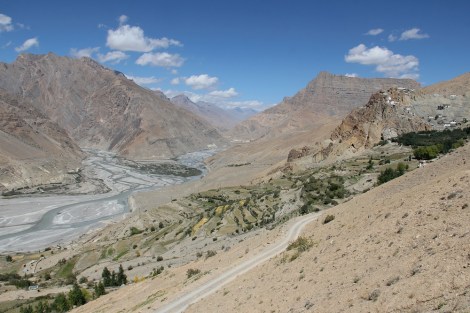 Dhankar Monastery above the confluence of the Spiti and Pin rivers