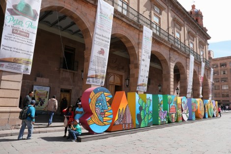 at the Plaza de Armas in San Luis Potosi