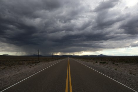 thunderstorm in the steppe near Zapala