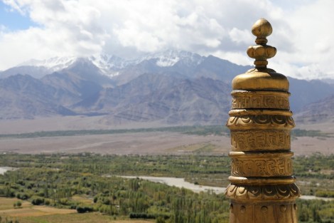 view from Thikse Monastery