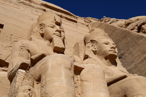 statues of Ramses II at Abu Simbel