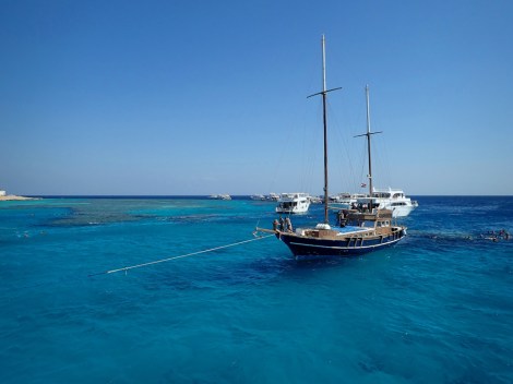 Going snorkeling among the coral reefs of the Red Sea
