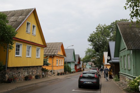 wooden houses in Trakai