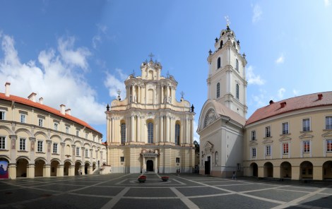 courtyard at the Church of St. Johns